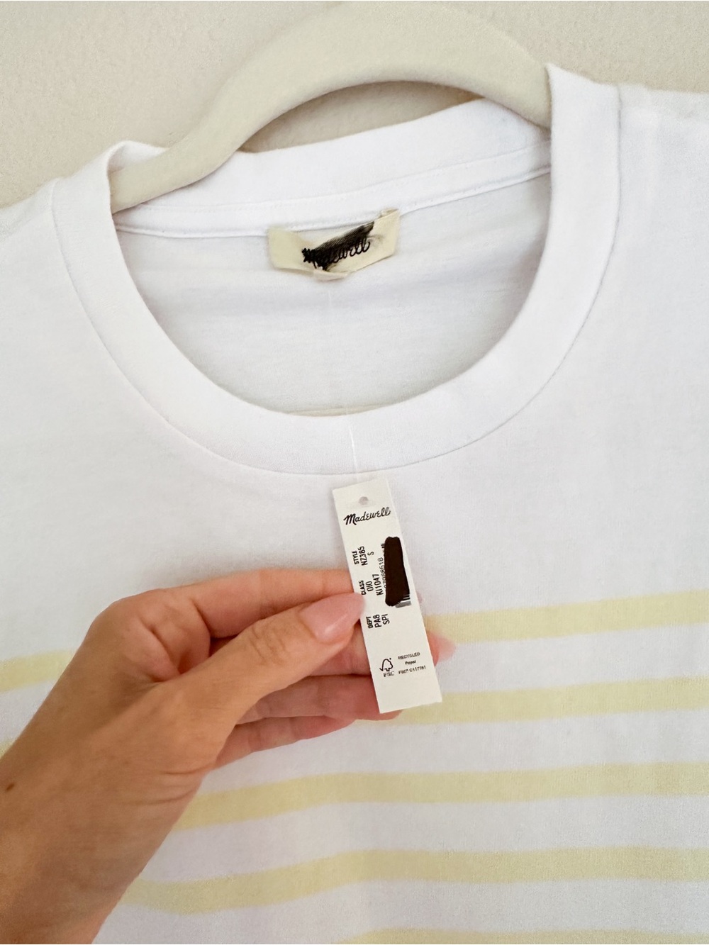Madewell The Perfect Tie-Waist Tee in Allday Jersey S - Picture 8 of 9